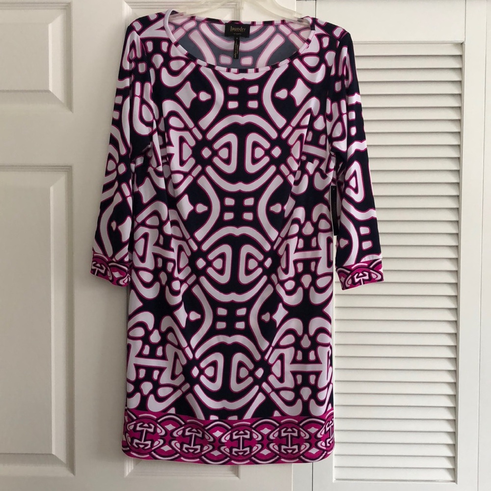 Navy and pink size 8 laundry by design dress.
